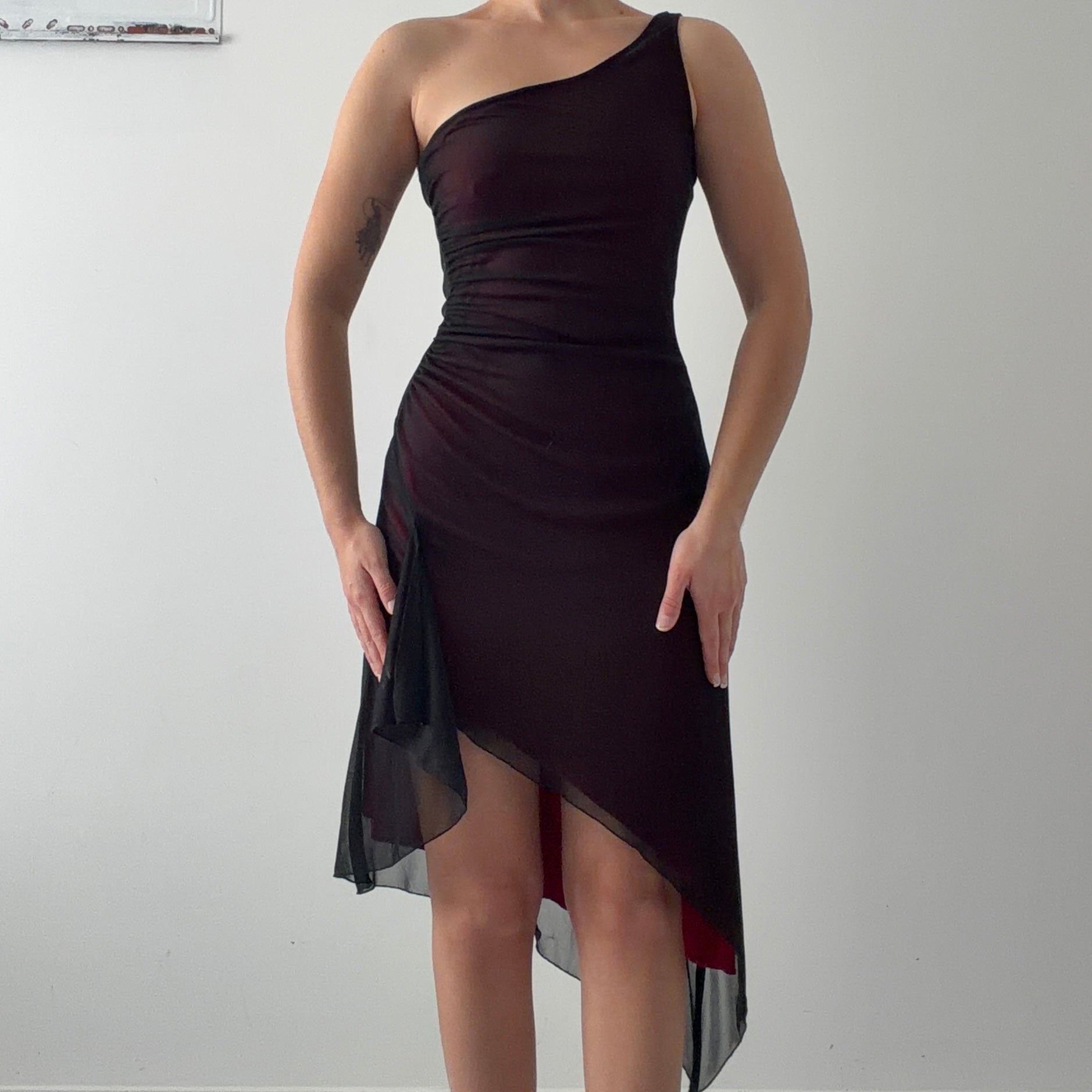 City Triangles Asymmetric Midi Dress | Made in USA | M