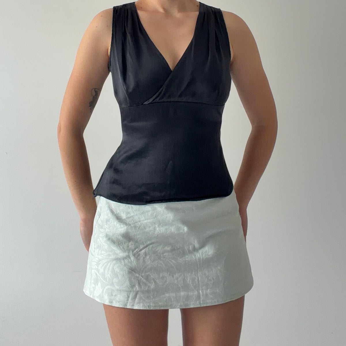 Silk Babydoll Top | S