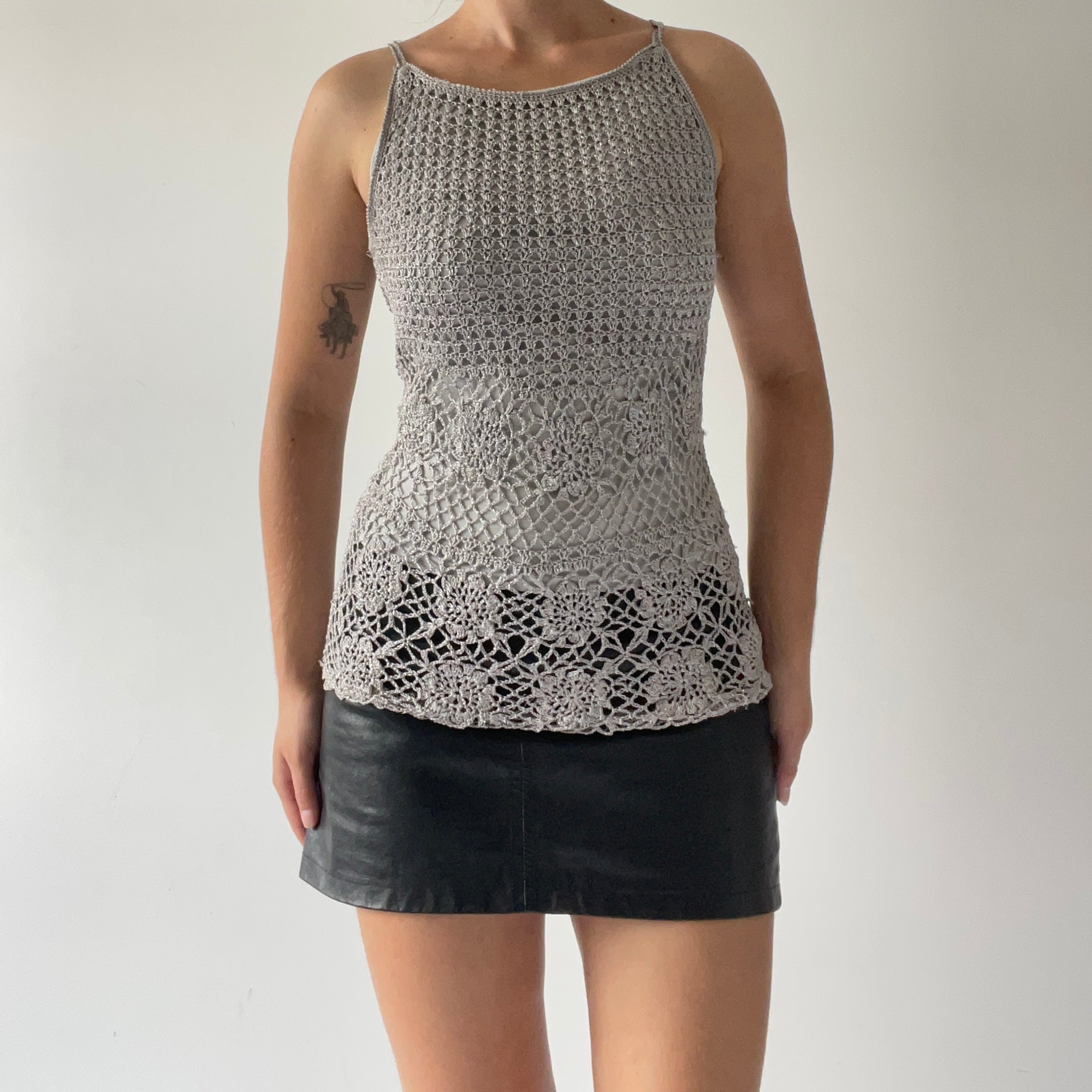 Pagani Glitter Crochet Top | 10-12