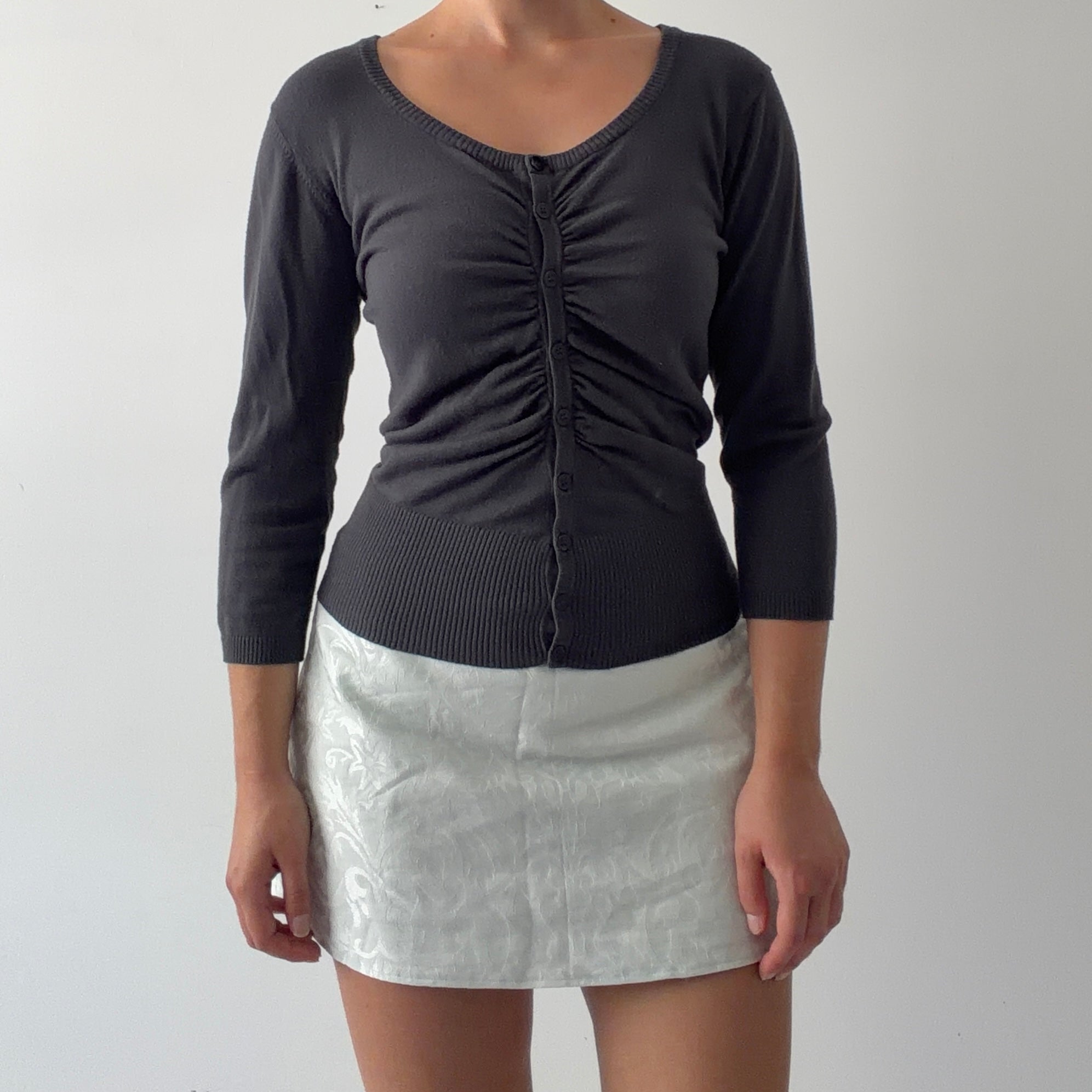 Cue Ruched Cardigan | M-L