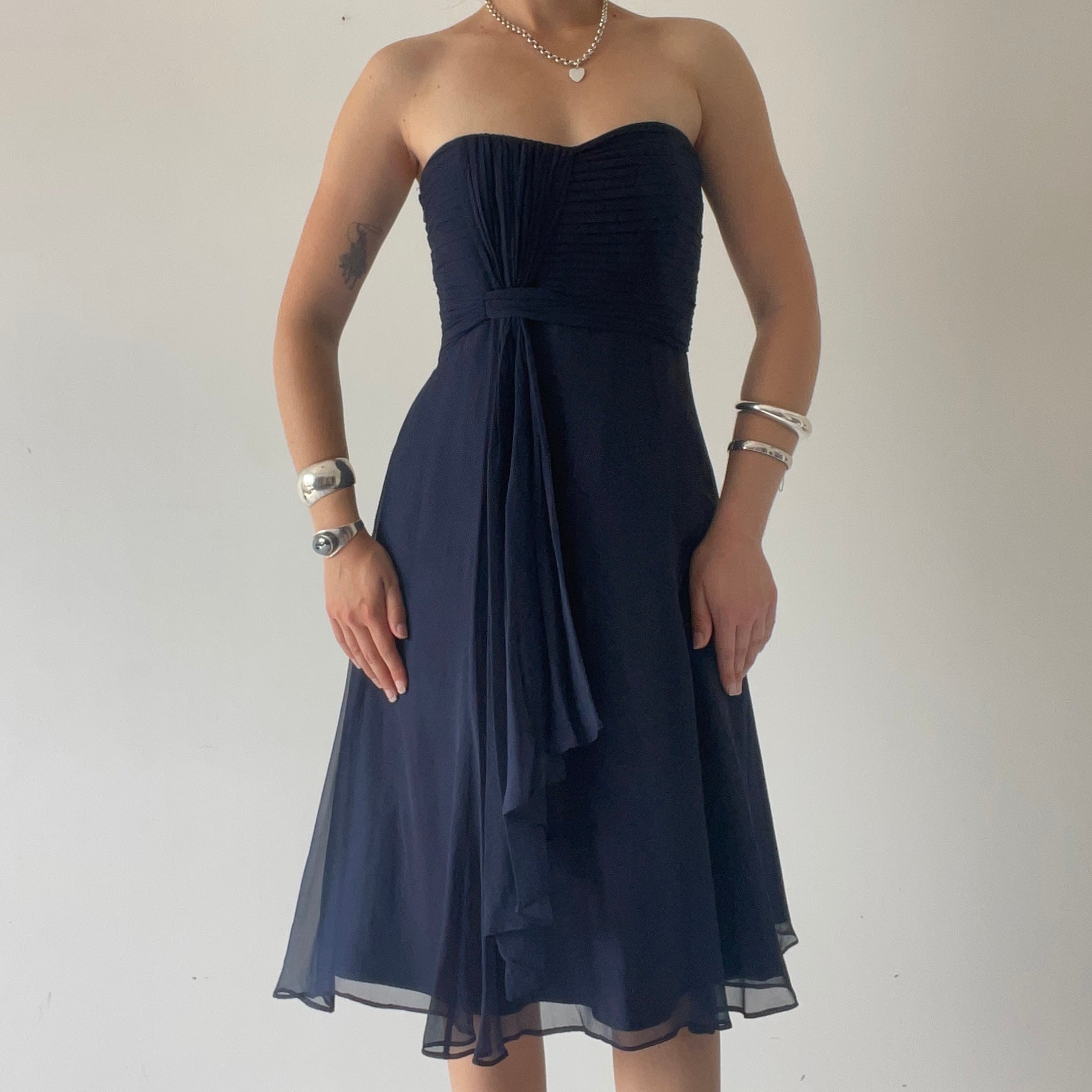 Coast 100% Silk Corset Midi Dress | 10-12