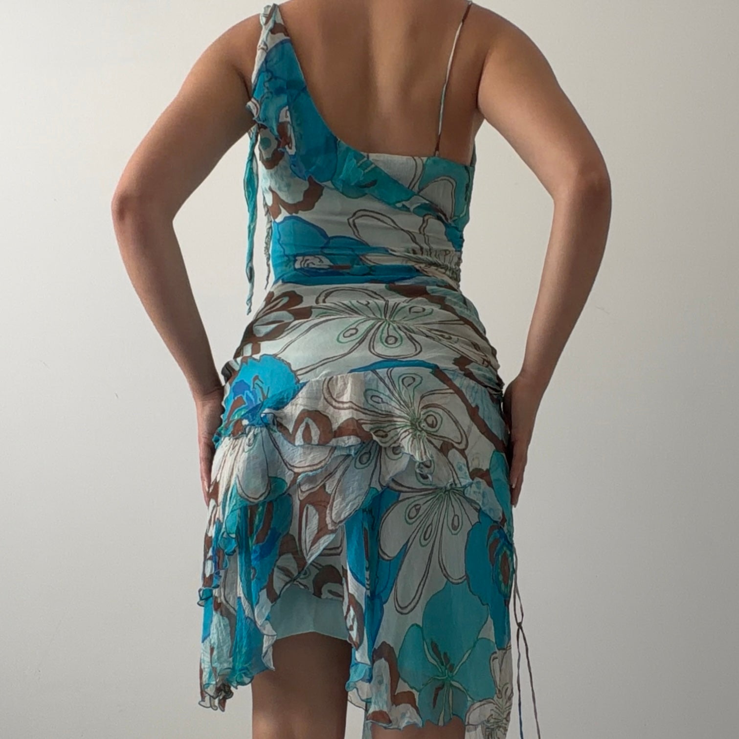 00s Zara Silk Fairy Dress | Made in Spain | XS