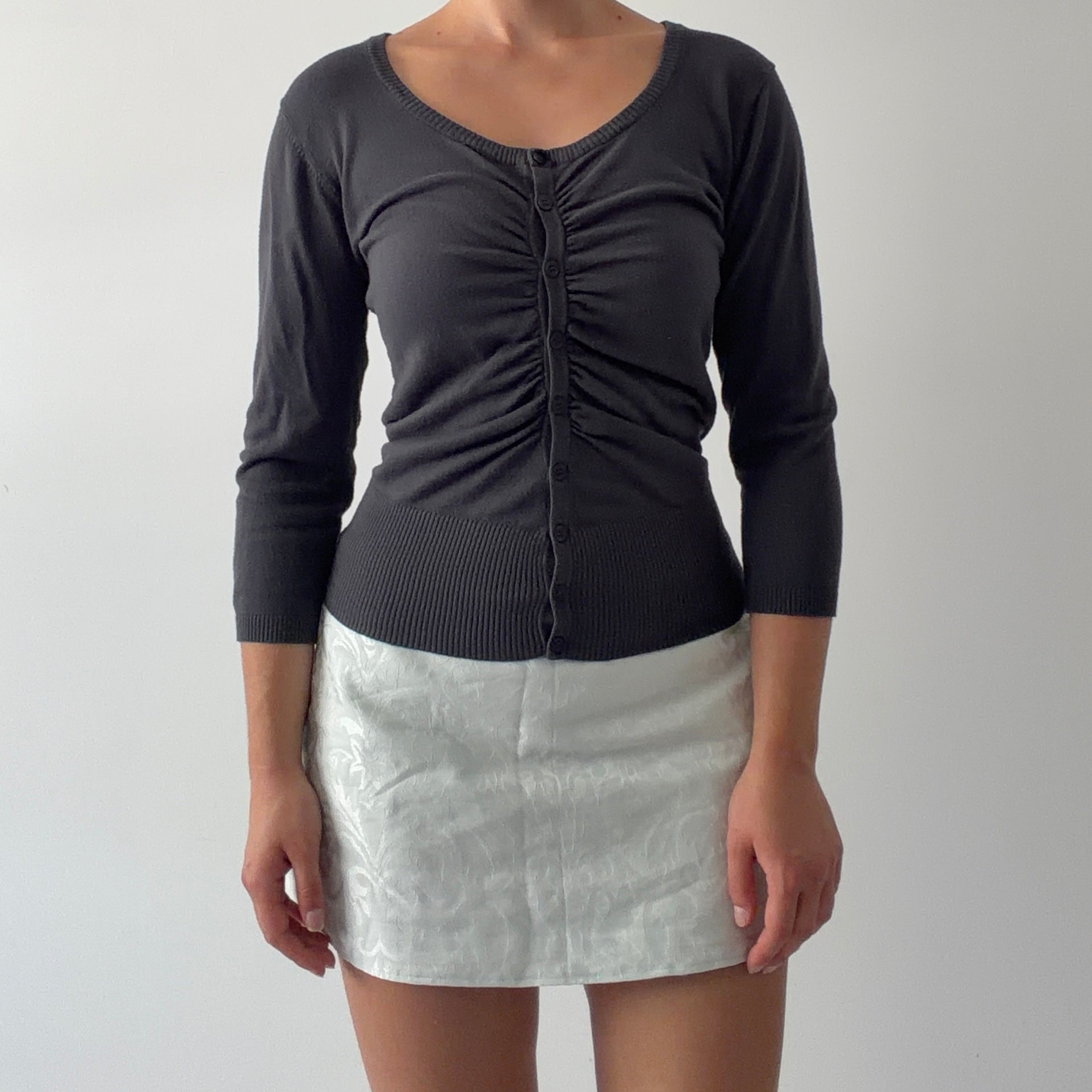 Cue Ruched Cardigan | M-L