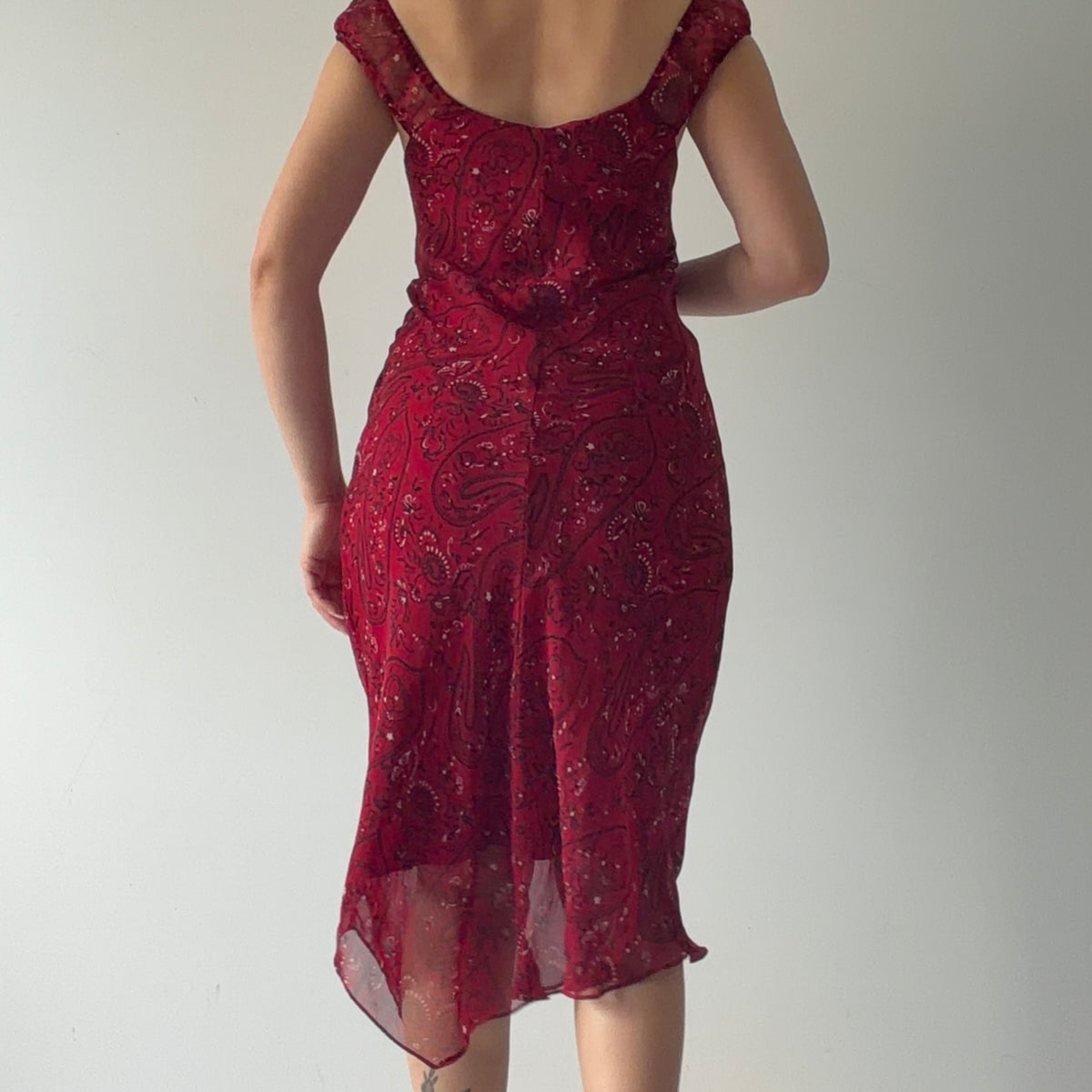 Jonathan Martin Paisley Midi Dress | M