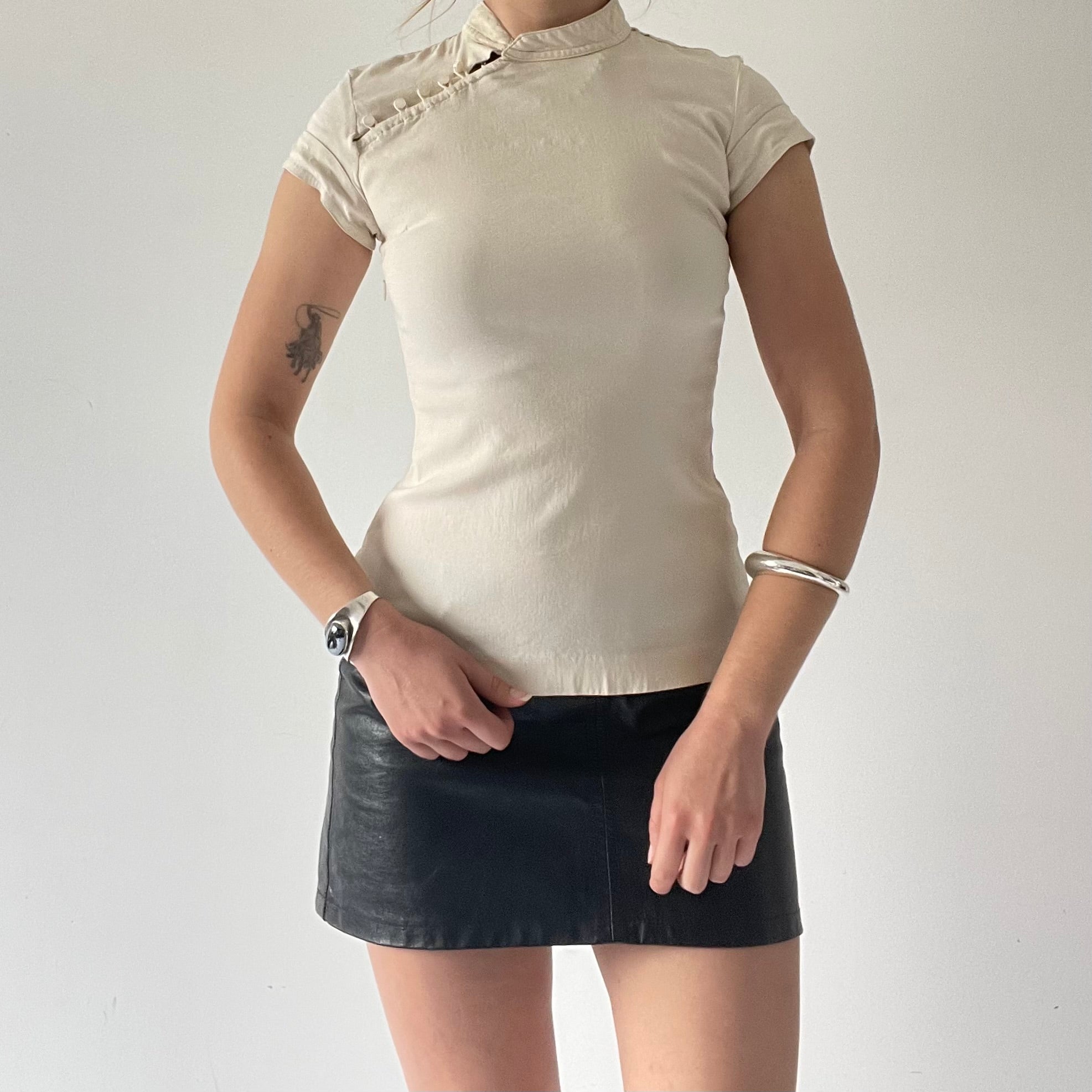 Cheongsam Inspired Fitted Top | 6-8