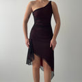City Triangles Asymmetric Midi Dress | Made in USA | M
