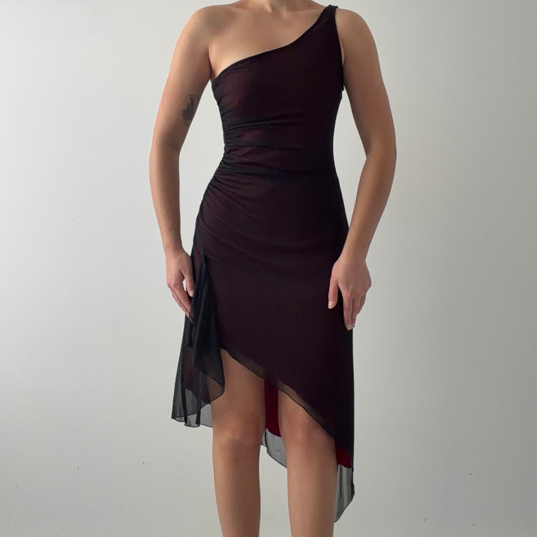 City Triangles Asymmetric Midi Dress | Made in USA | M