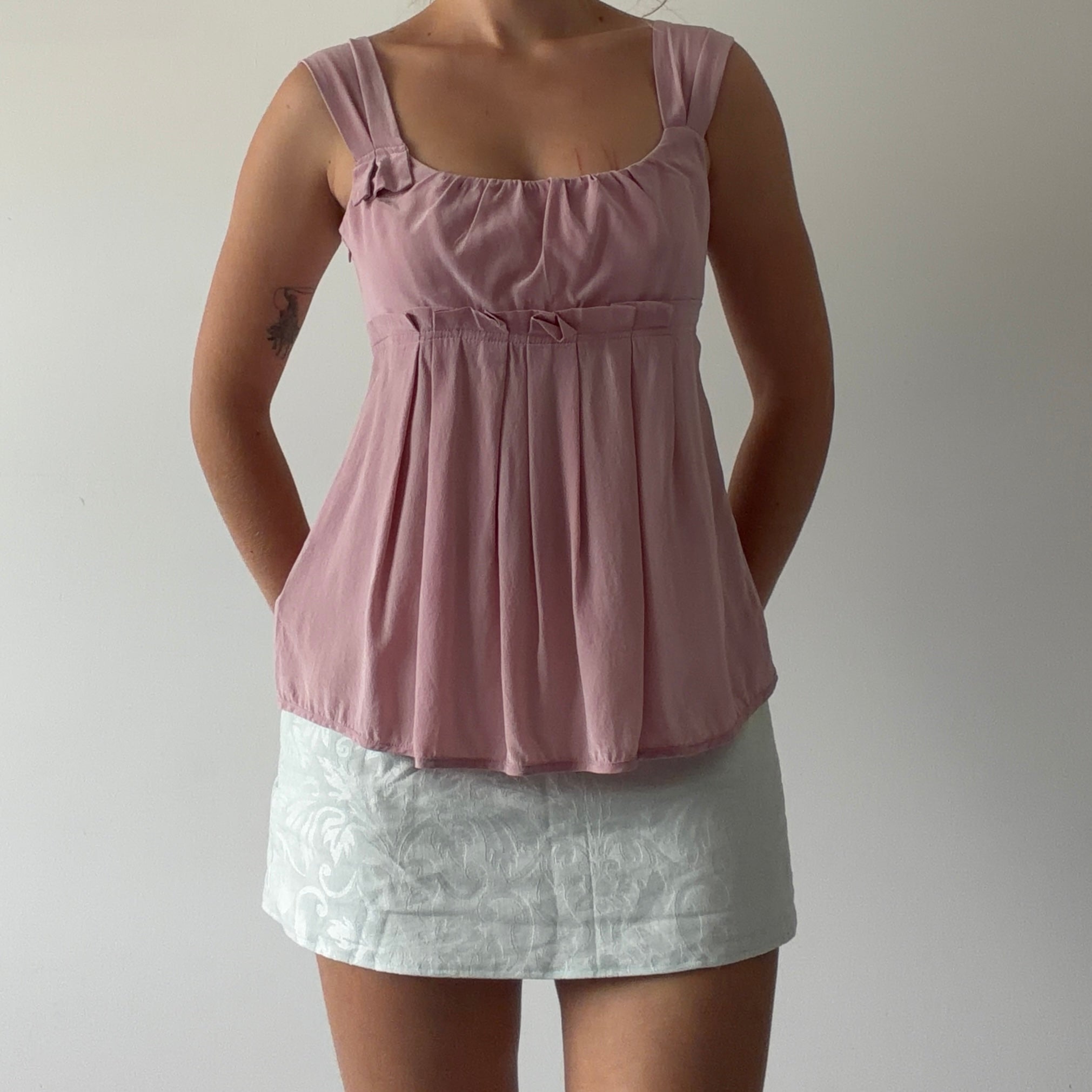 Cue Silk Babydoll Top | Made in Australia | 6-8