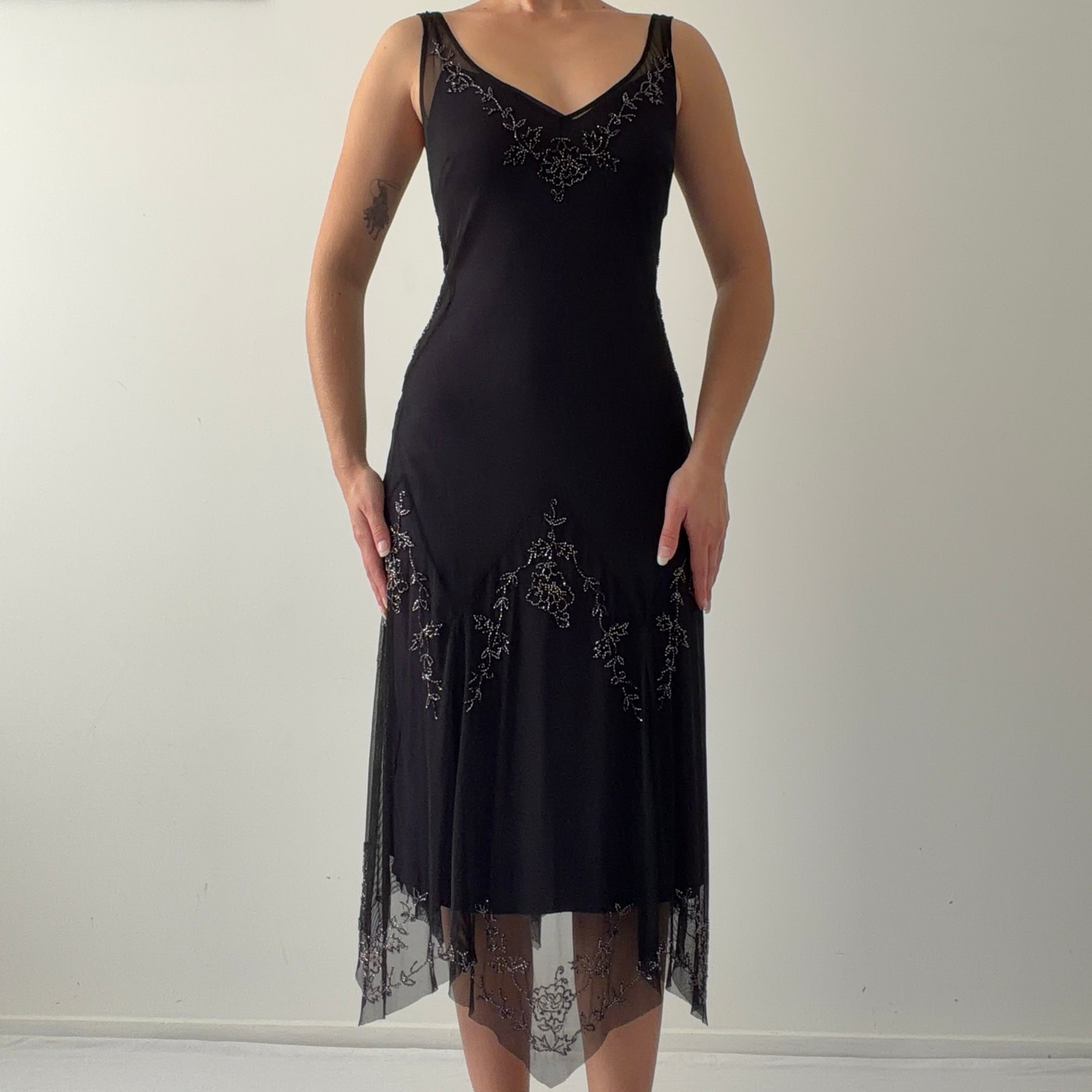 Laundry By Shelli Segal Beaded Fairy Dress | M