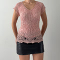 M. Nicole Evening Crochet Top | XL