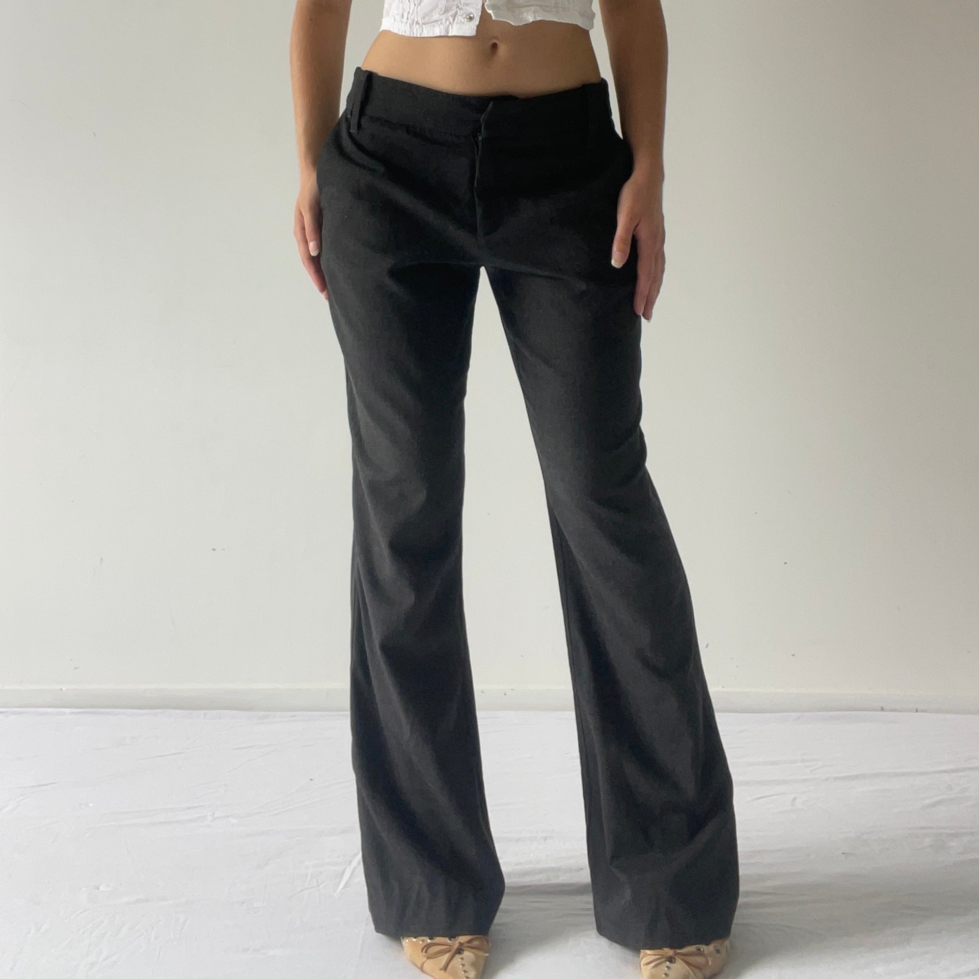 Cue Wool Wide Leg Pants | S