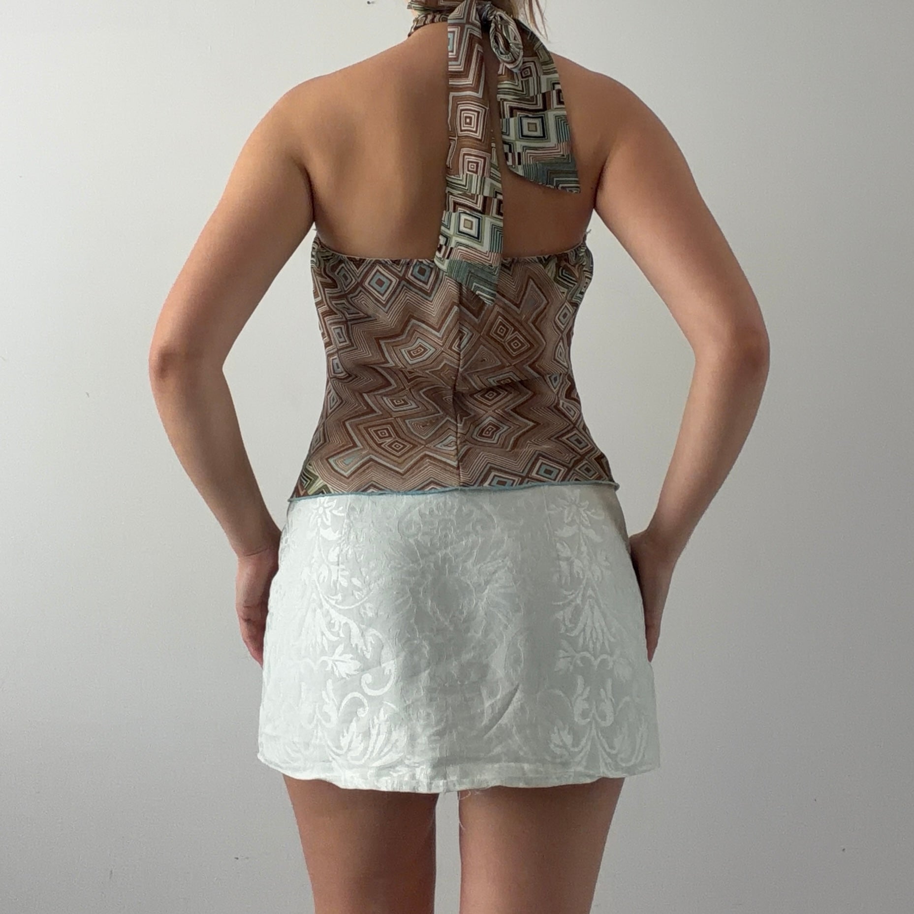 BCX Handkerchief Halter Top | Made in USA | S