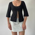 Jigsaw Jersey Button Up top | 8-10