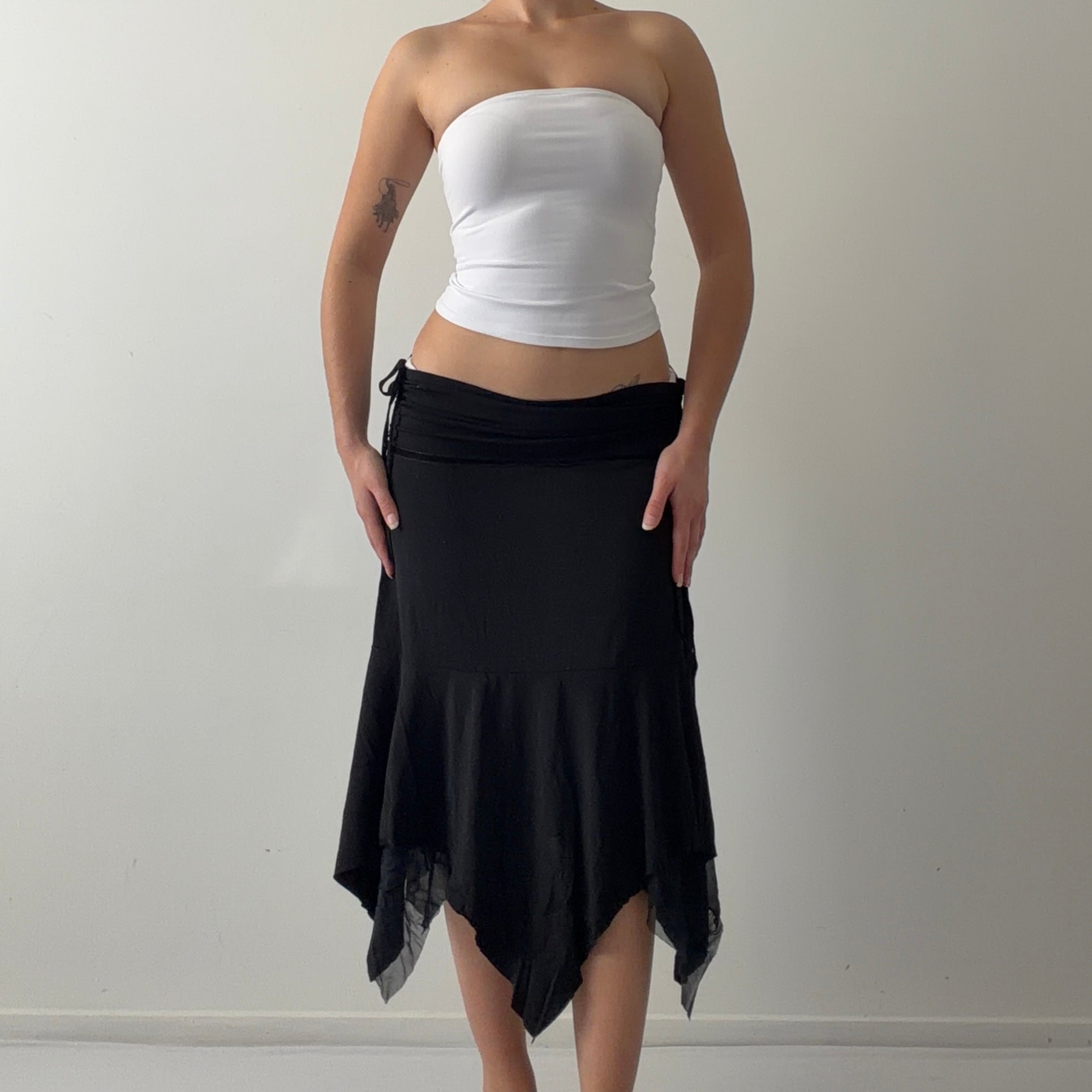 Asymmetric Midi Skirt | 10-12