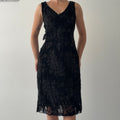 Robbie Bee Velvet Burnout Midi Dress | 8-10
