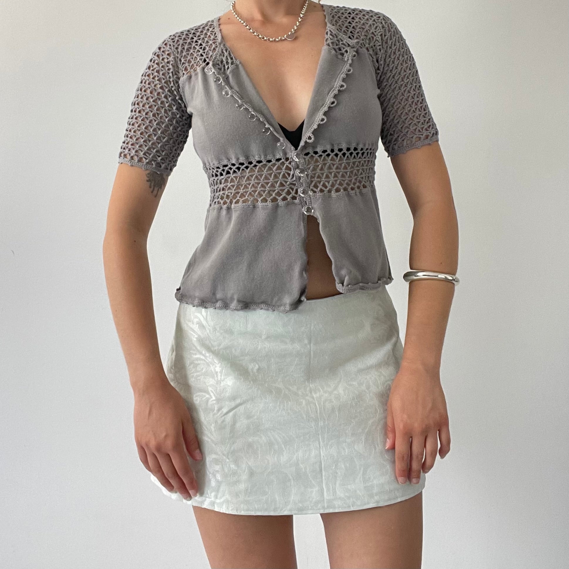 Marianne Crochet Button Up Top | 6-8