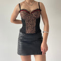 Leopard Print Mesh Corset | 12-14C