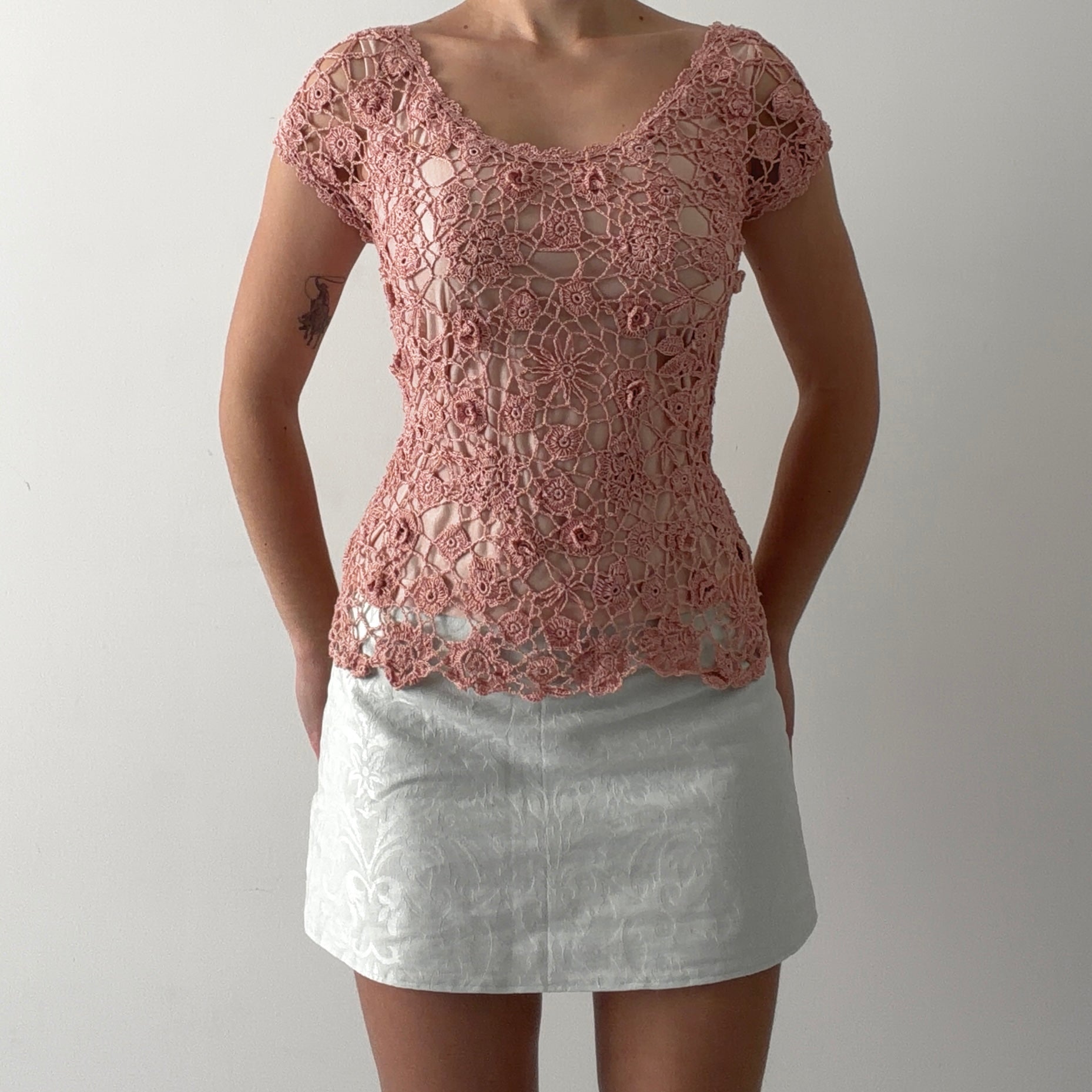 Newport News Crochet Top | M