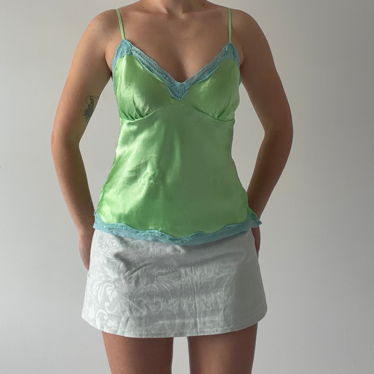 Satin Cami Top | M