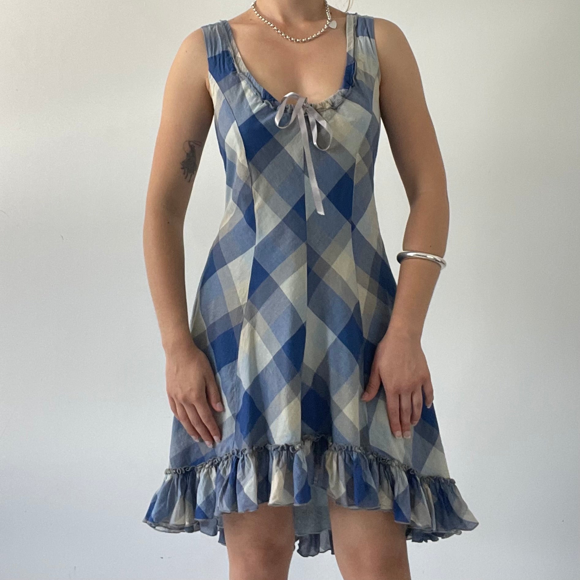 Annah Stretton Gingham Midi Dress | 8-10