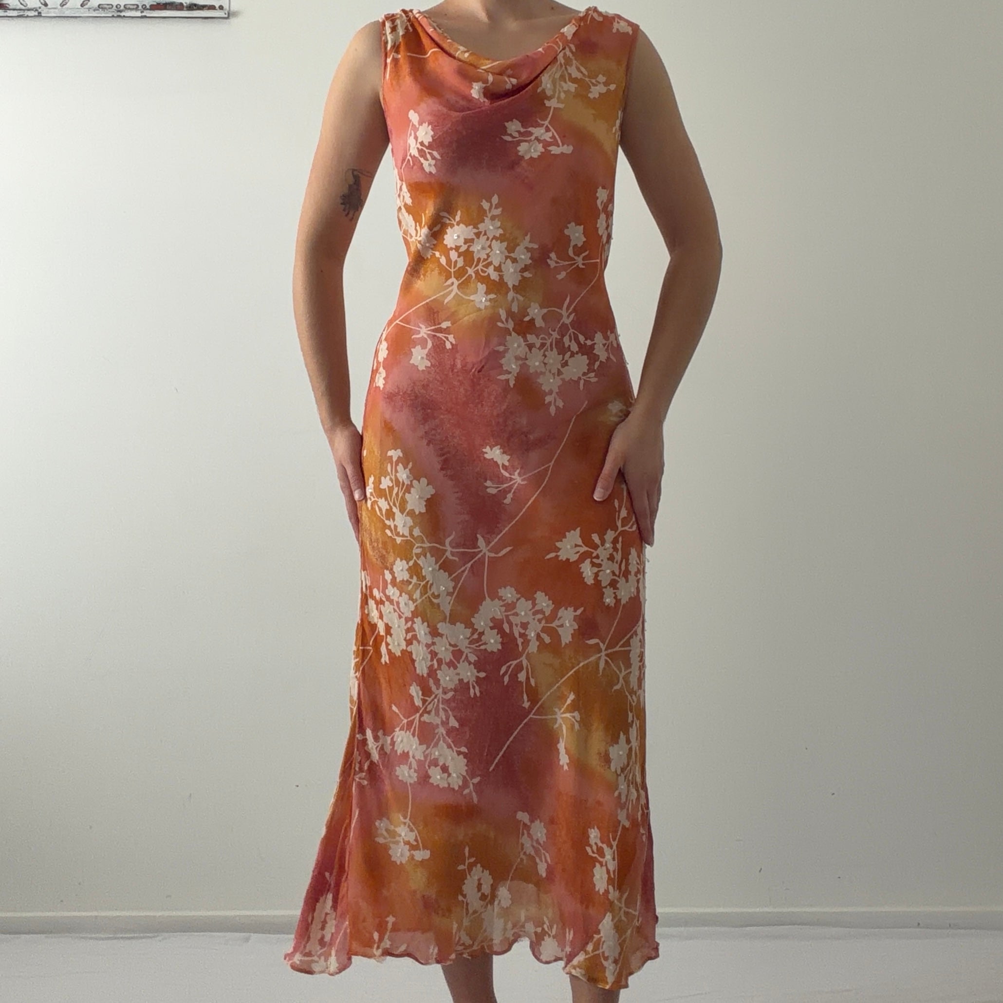 Paradise East Beaded Maxi Dress | L
