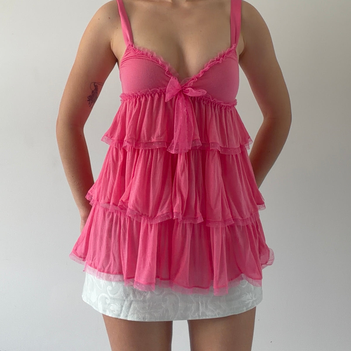 Victoria's Secret Ruffle Babydoll Cami | S