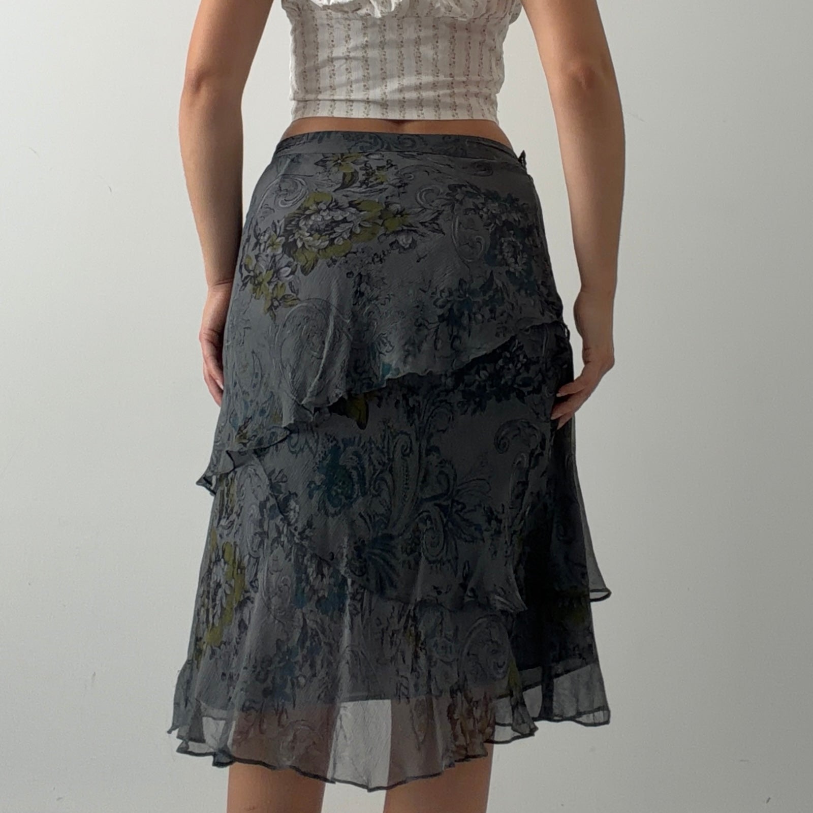 Kate Hill Silk Ruffle Skirt | 6-8