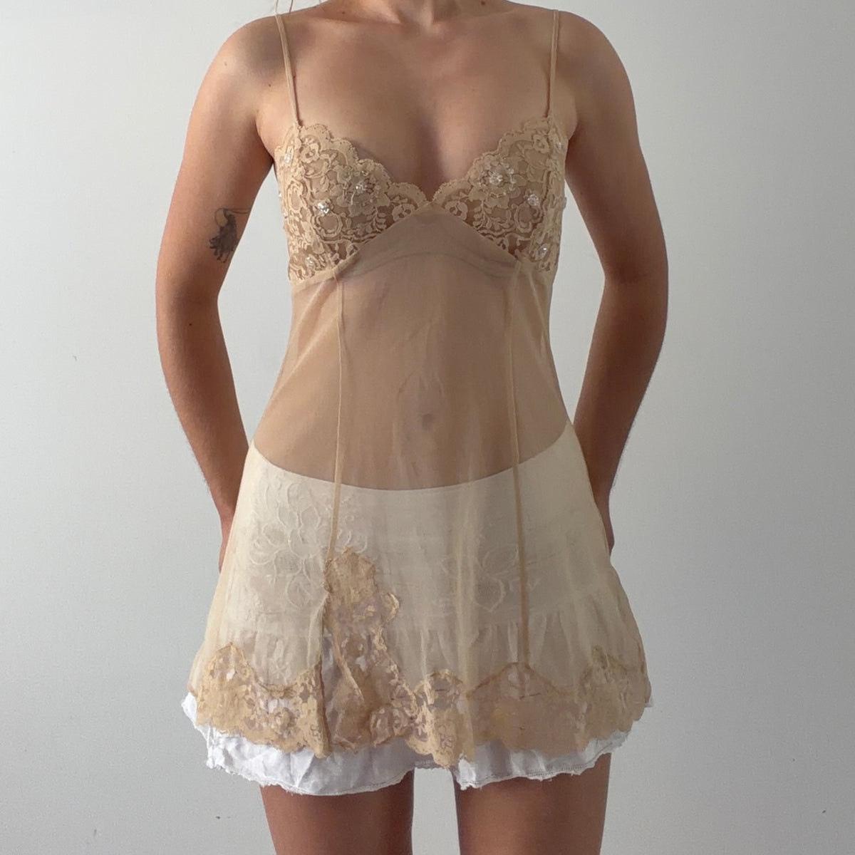 Victoria's Secret Mesh Babydoll Slip | M