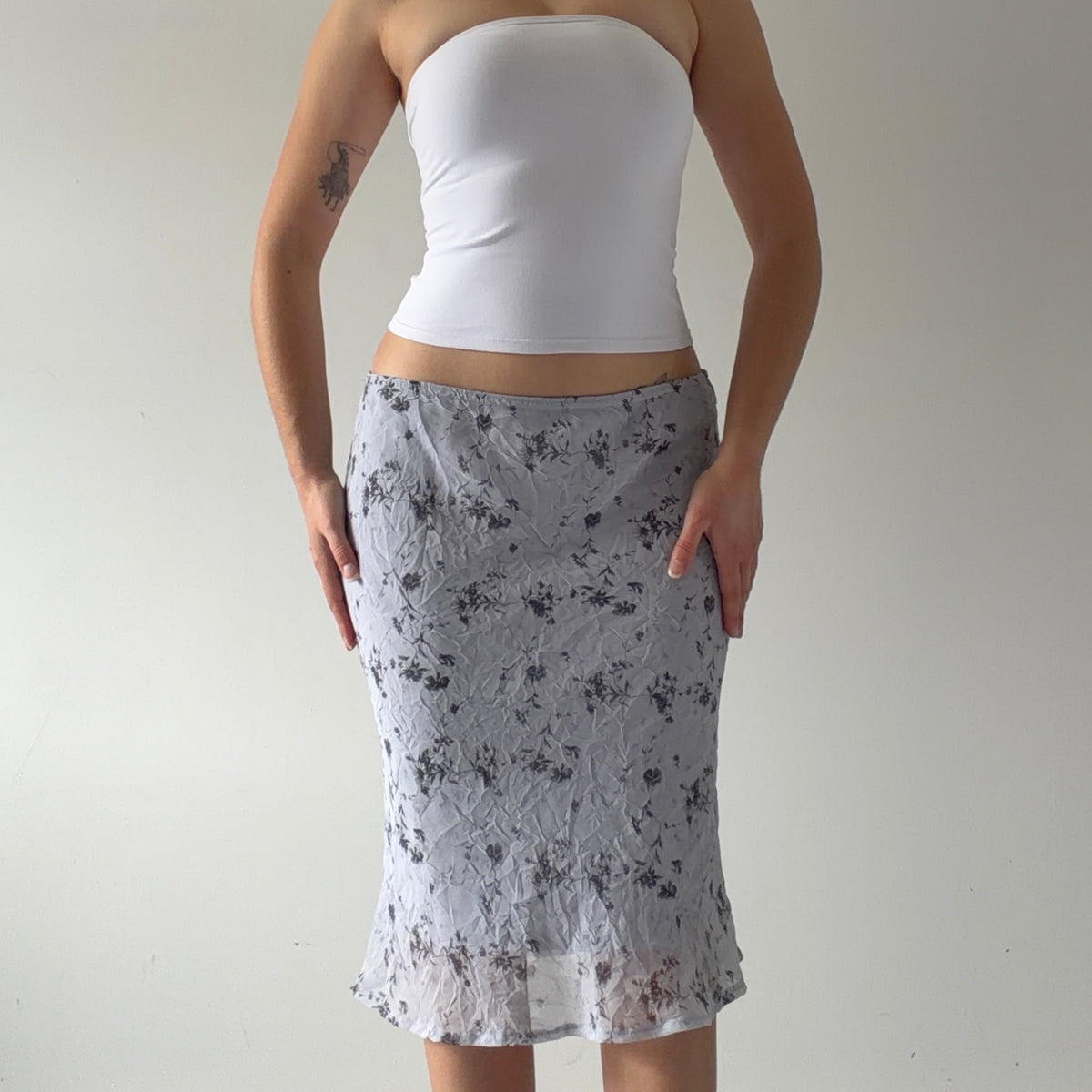 Dynamite Floral Midi Skirt | S