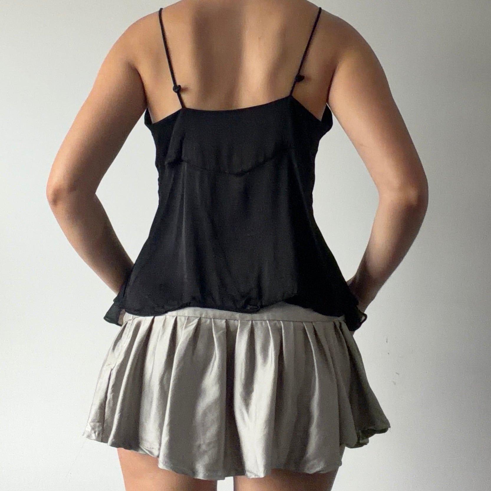 Satin Ruffle Cami | 8-10
