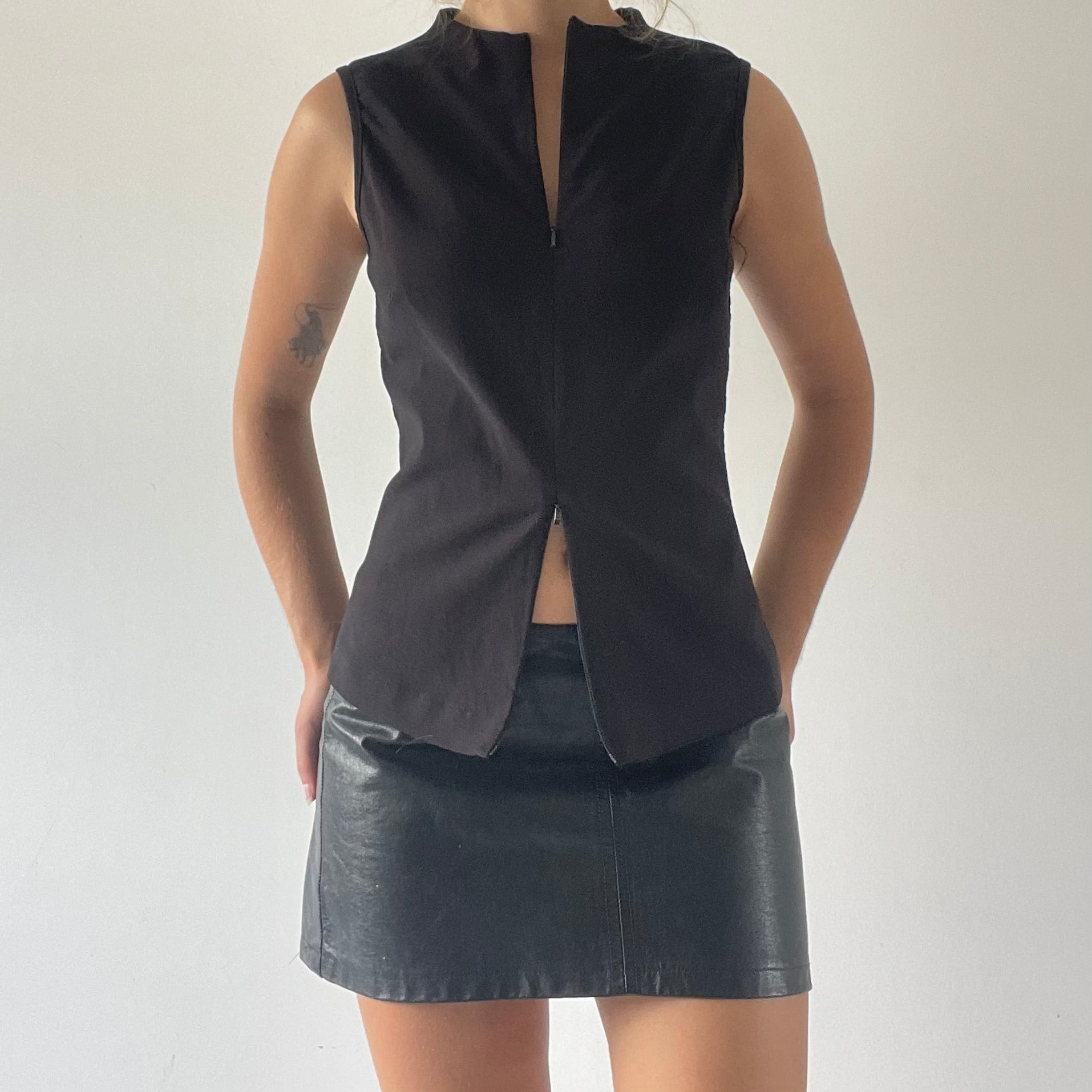 Spiral Double Zip Tank Top | Made in NZ | 10-12