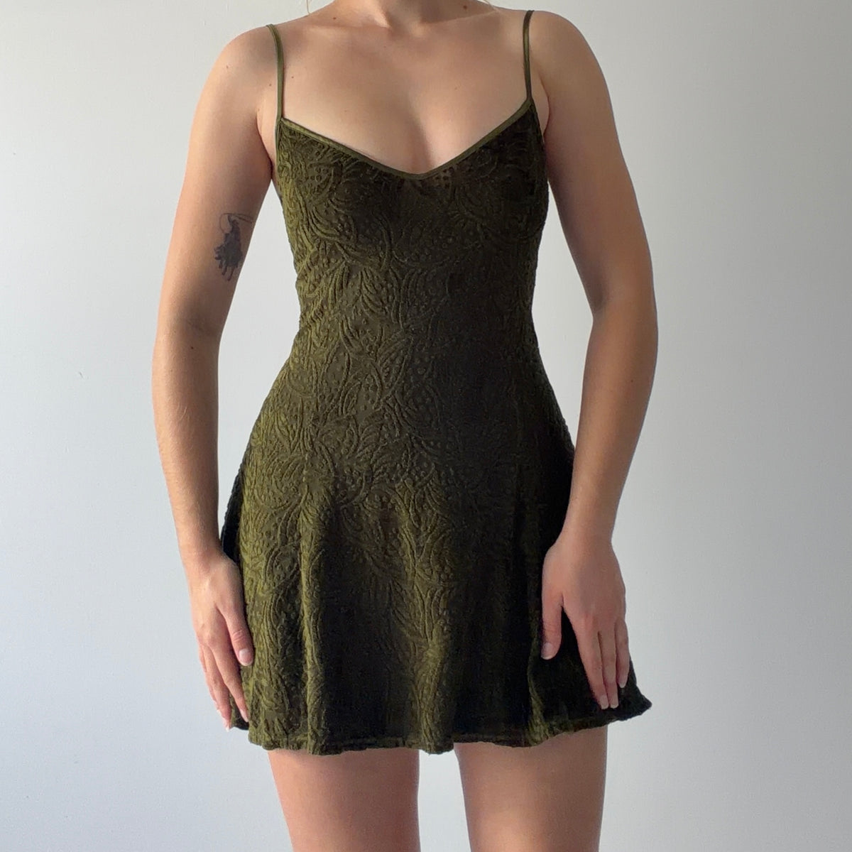 Victoria's Secret Velvet Burnout Slip | S