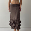 Silva Guanta Ruffle Midi Skirt | 6-8