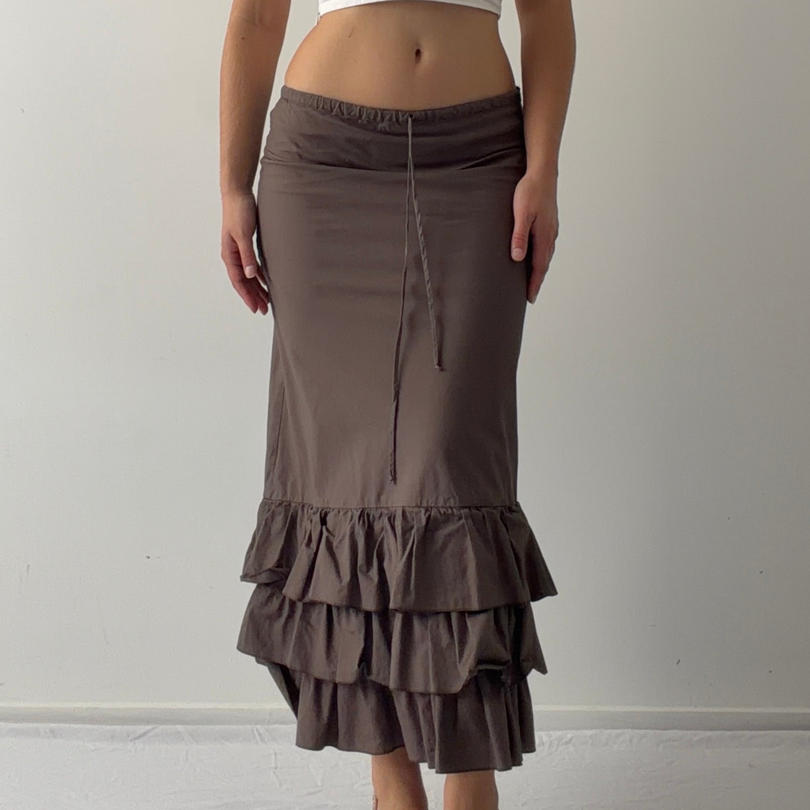 Silva Guanta Ruffle Midi Skirt | 6-8