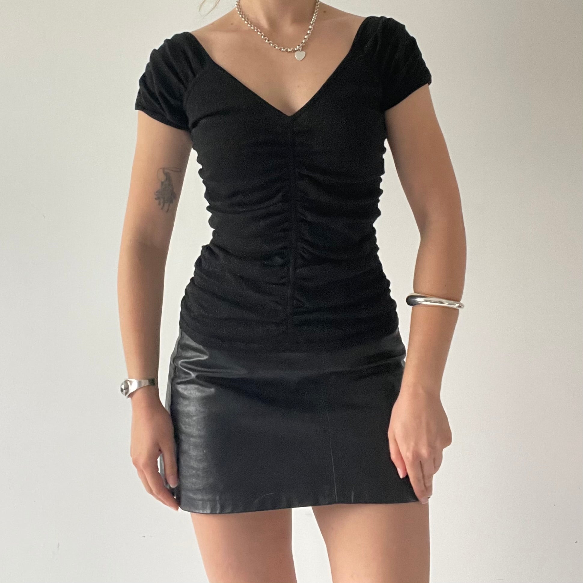 Mexx Glittery Ruched Top | 10-12
