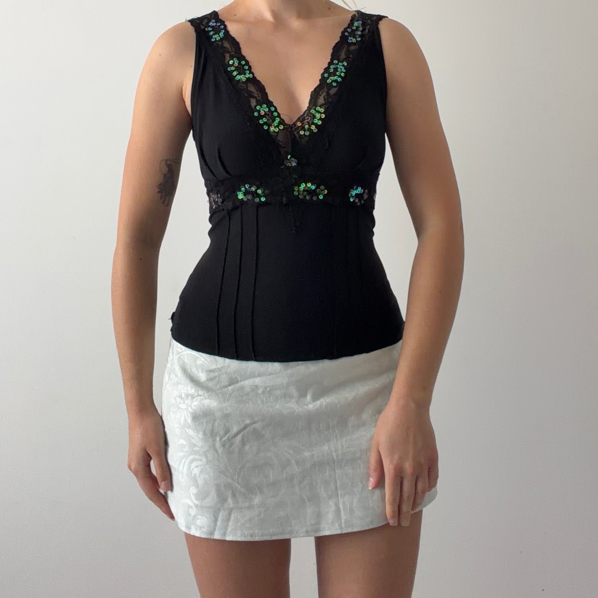 j.t.b Sequin Cami Top | Made in USA | M