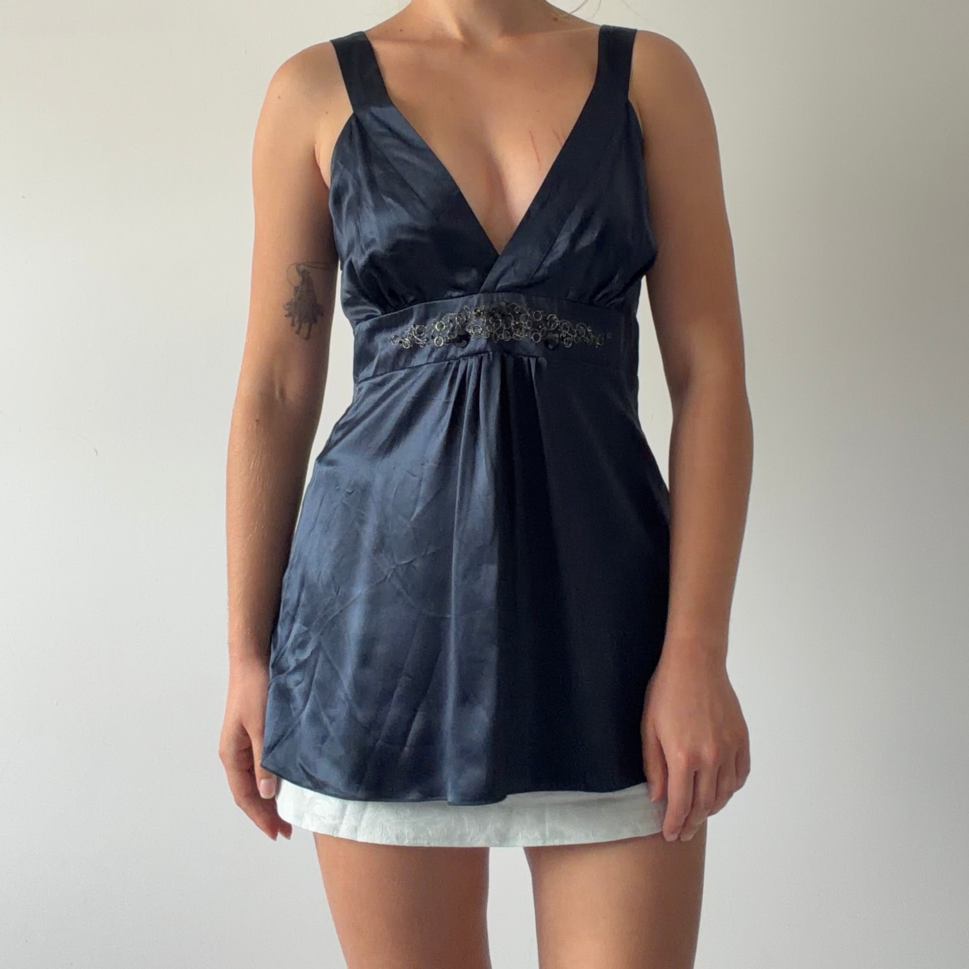 Kensie Silk Babydoll Top | 10-12