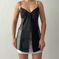 2000s Victoria's Secret Silk Polka Dot Babydoll | M