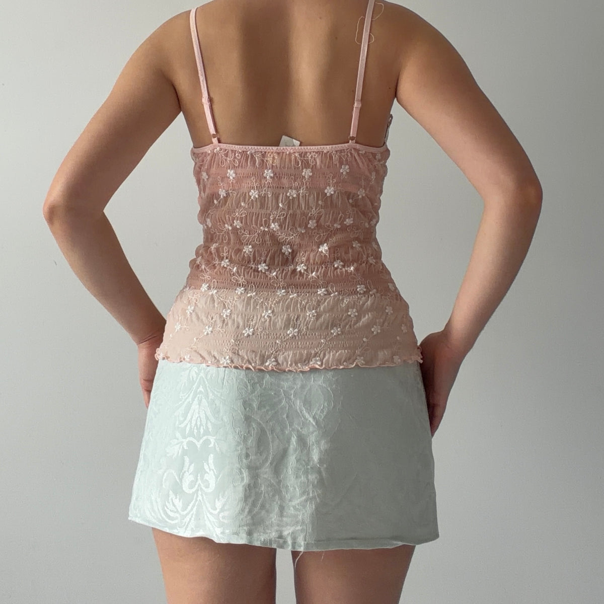 Arianne Embroidered Babydoll Top | M