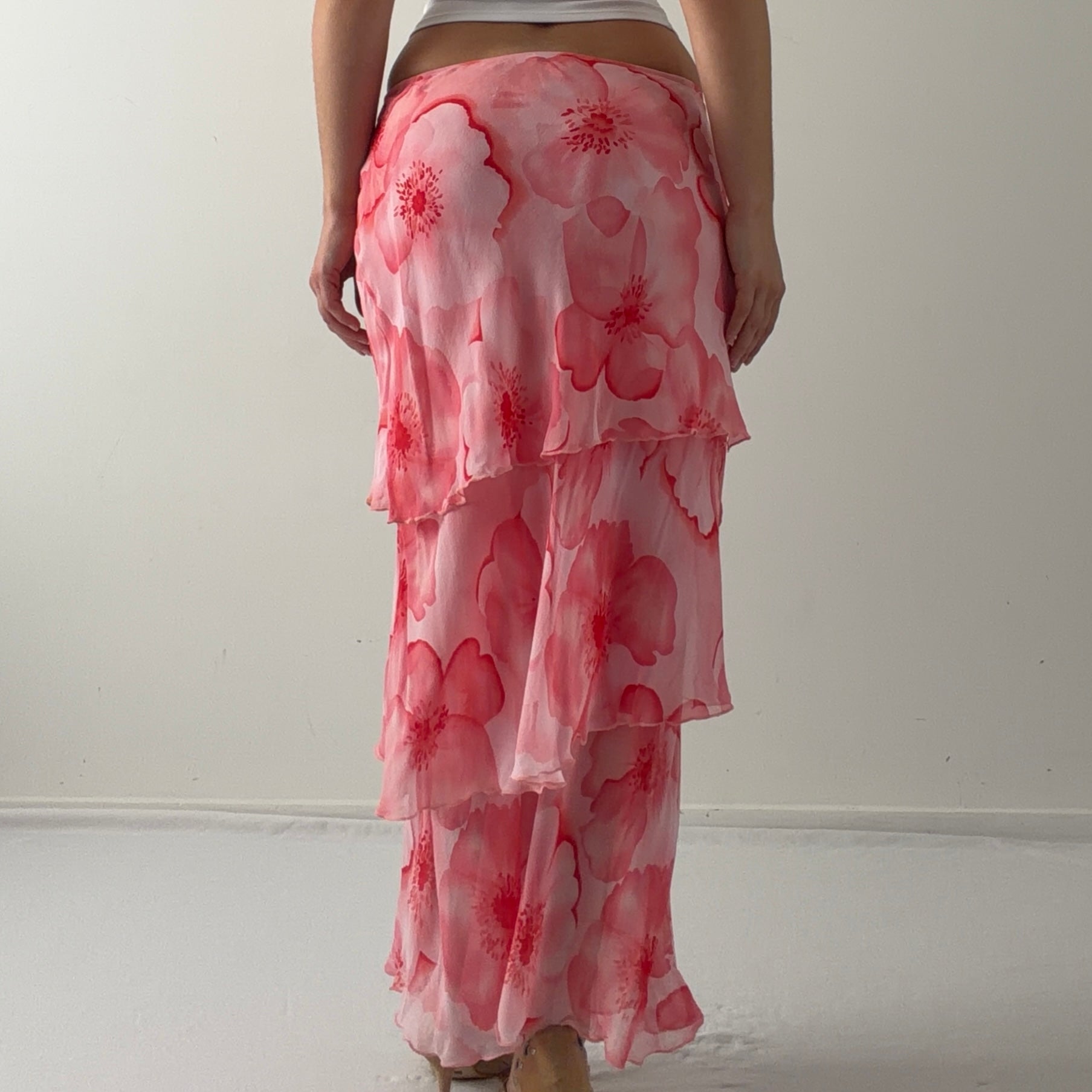Chelsea & Violet Silk Tiered Skirt | 6-8