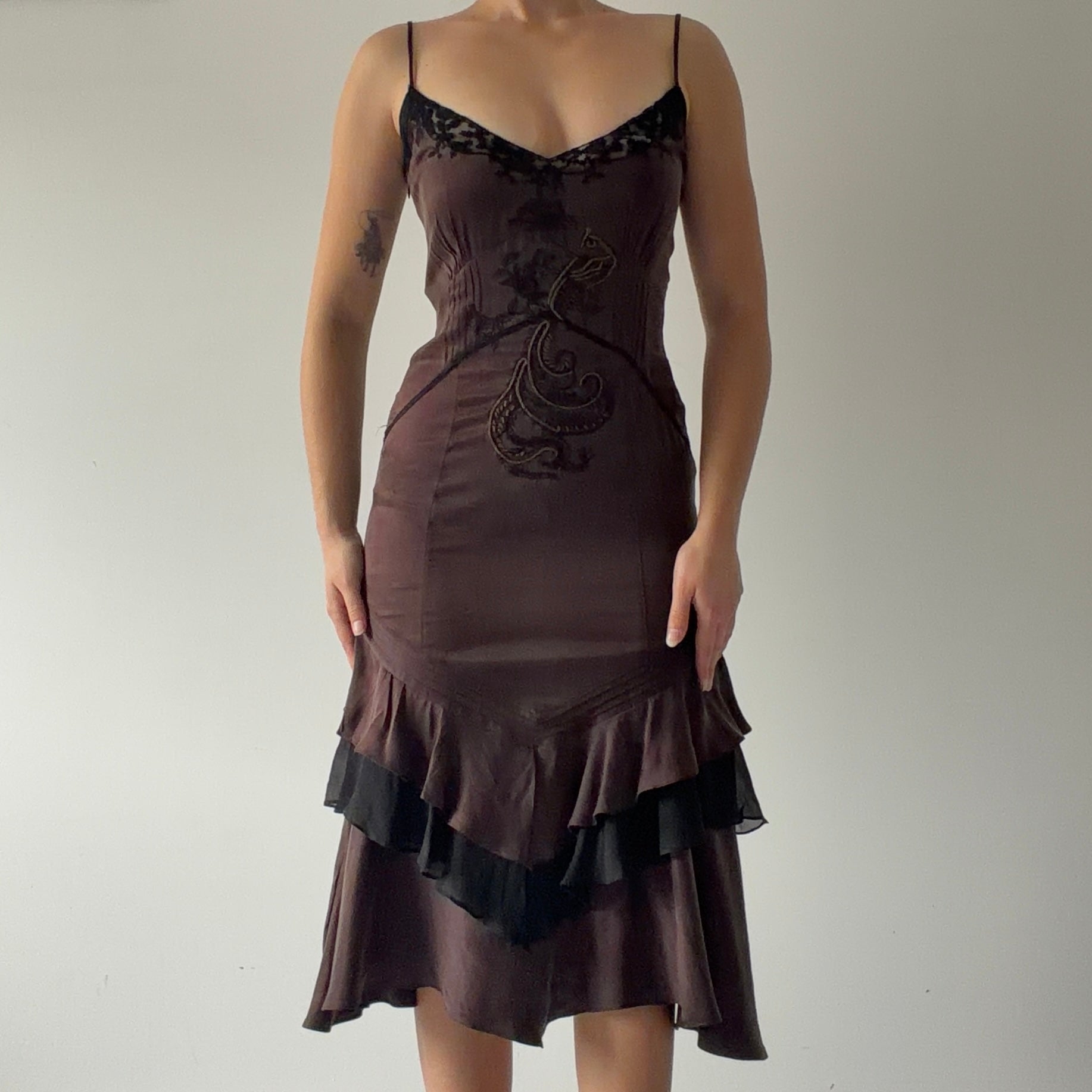 Karen Millen Silk Midi Dress | 6-8