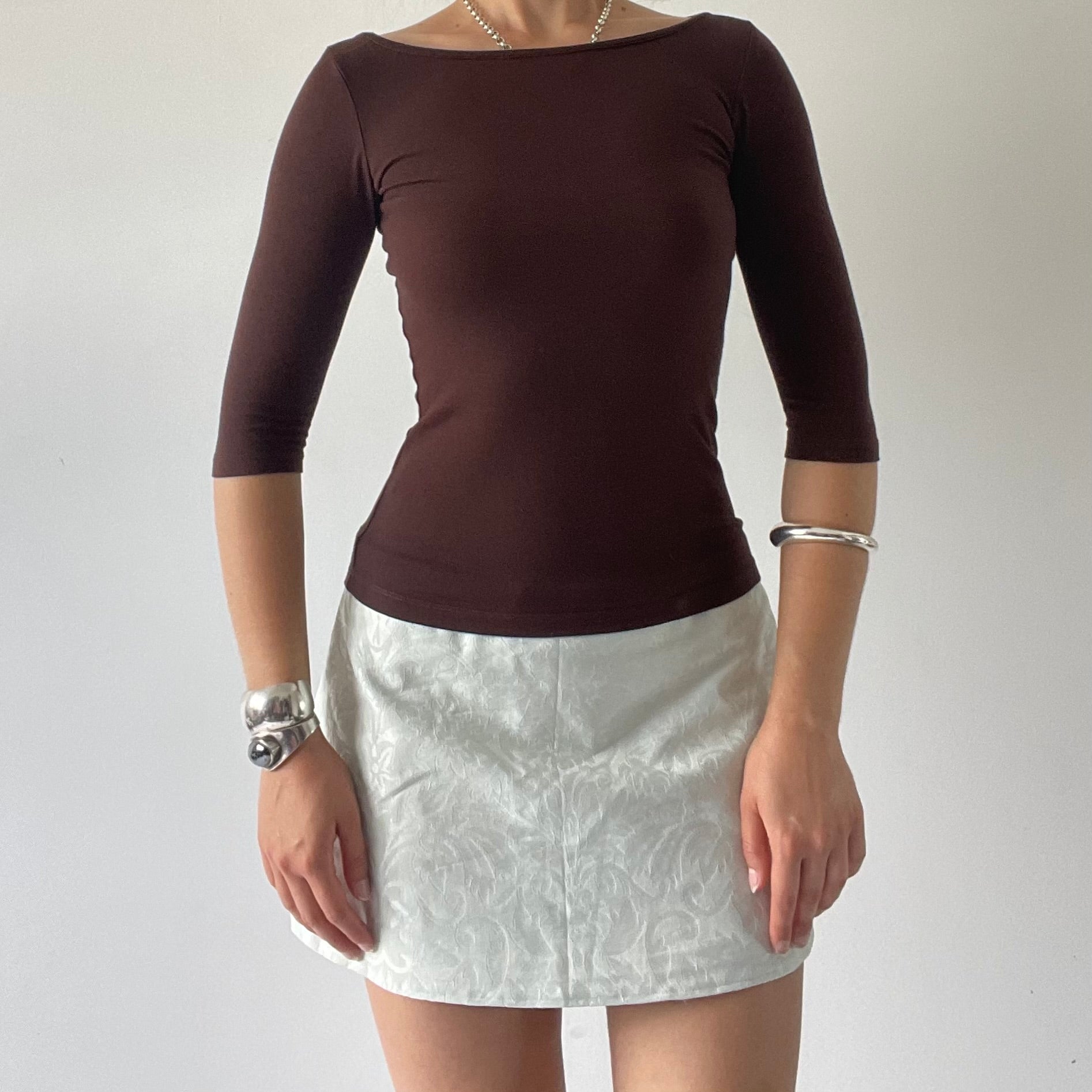 Zara Boat Neck Top | 6-8