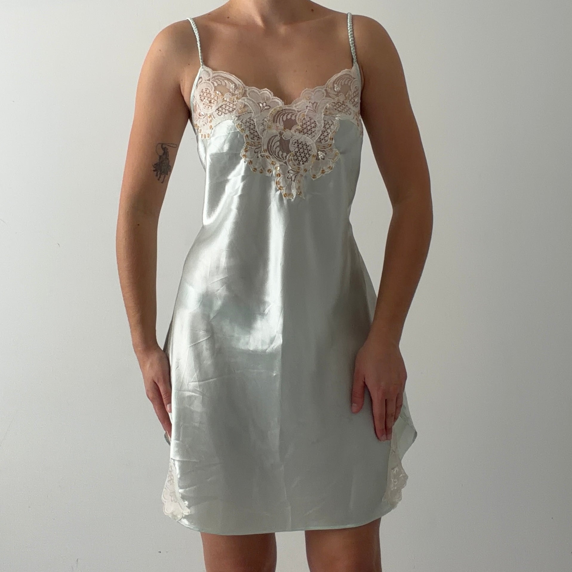 Delicates Satin Lace Slip | L