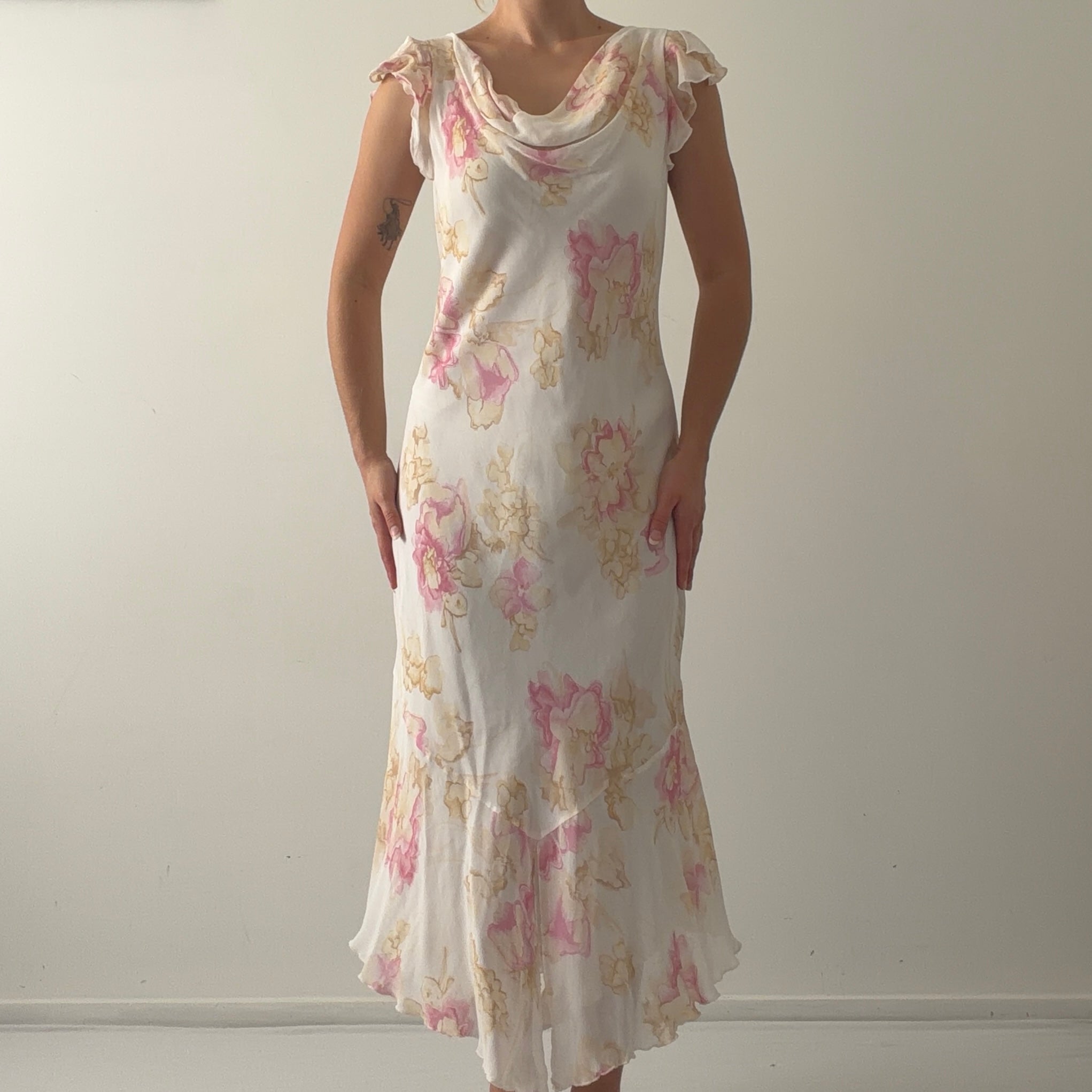 Satsuma Cowl Floral Midi Dress | 14-16