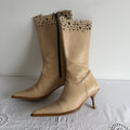 Mustang Leather Stiletto Boots | Made in Spain | EU 36 / US 5 / UK 3
