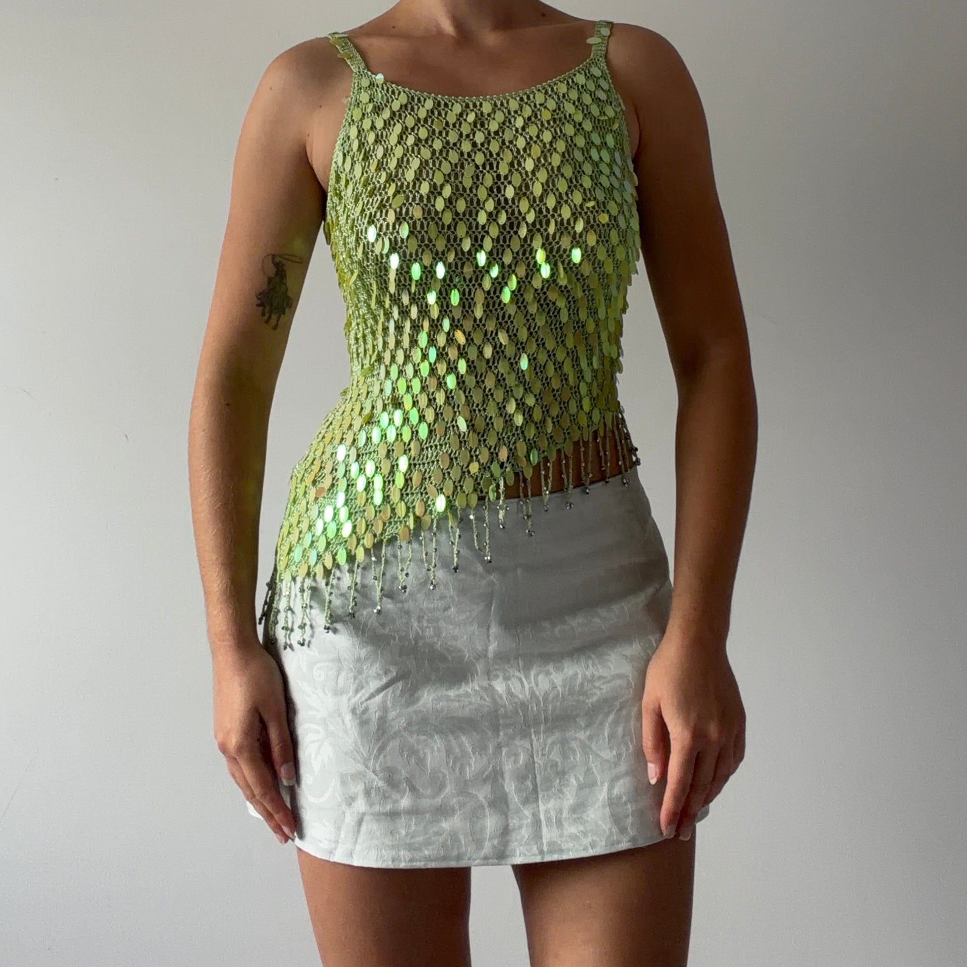 Sequin Crochet Top | 6-8