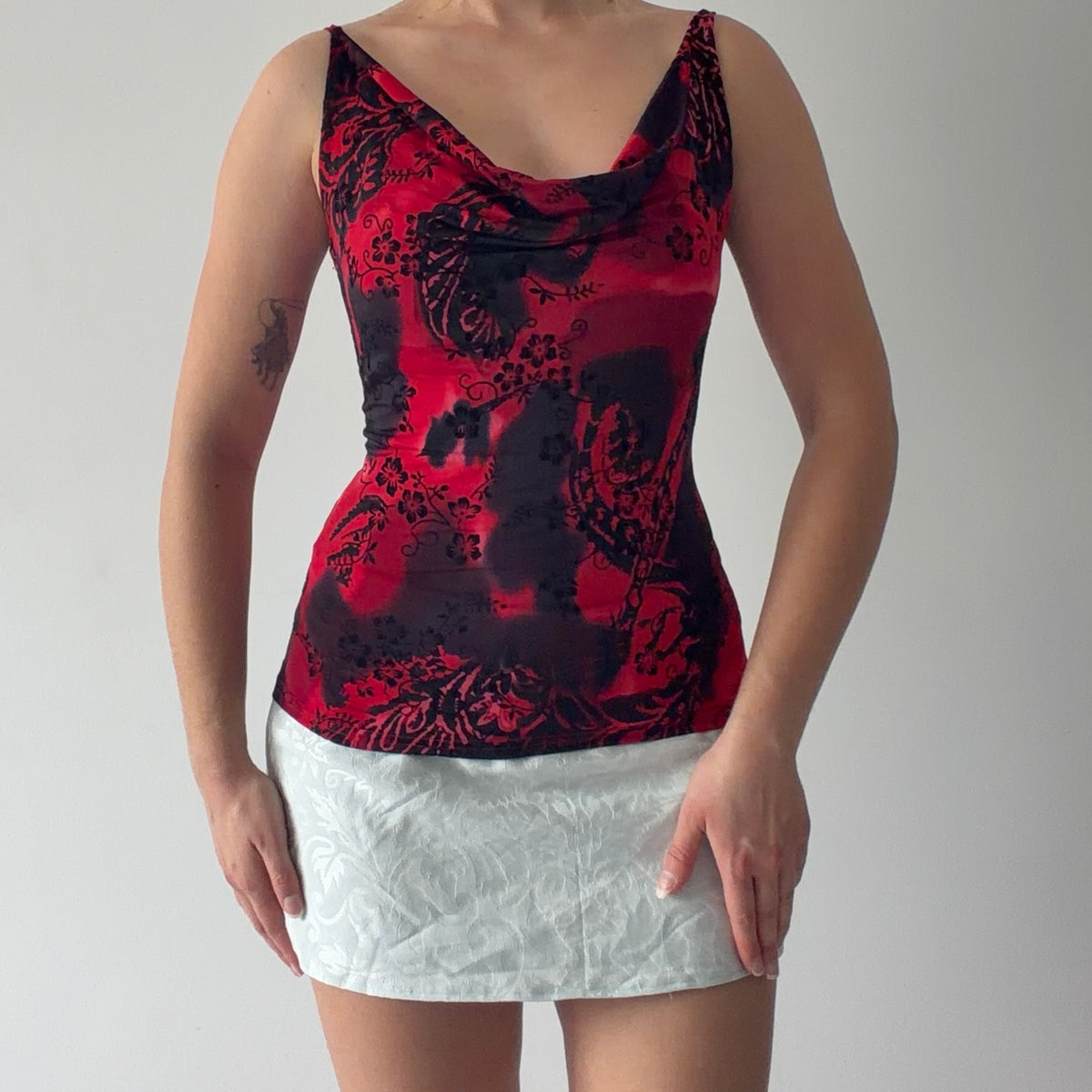 Xanaka Cowl Burnout Cami | L
