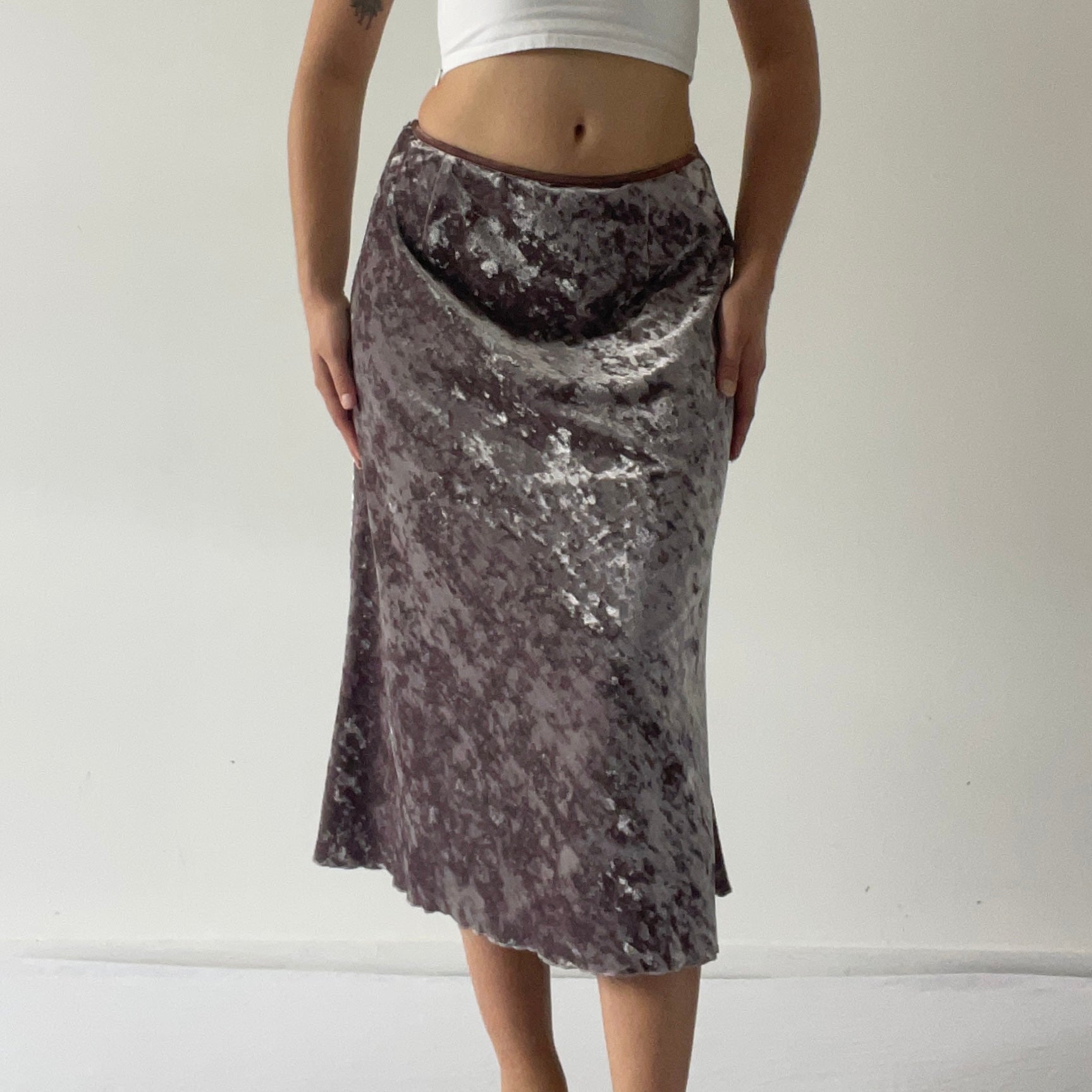 Moiselle Velvet Midi Skirt | 6-12
