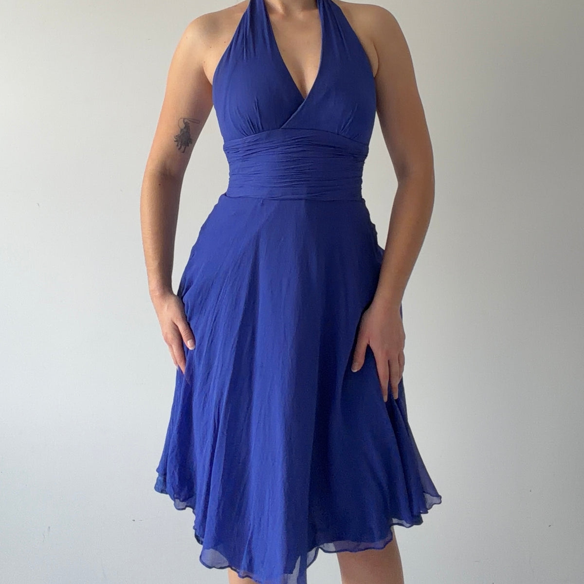 Maggy London Silk Halter Dress | XS