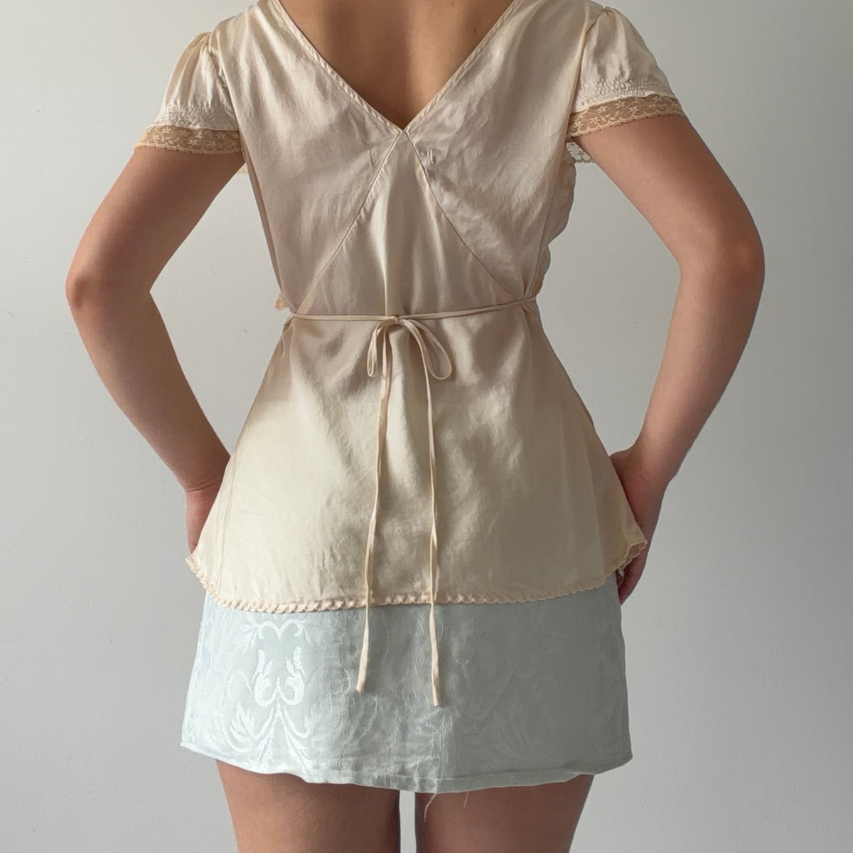 Free People Silk Prairie Top | M
